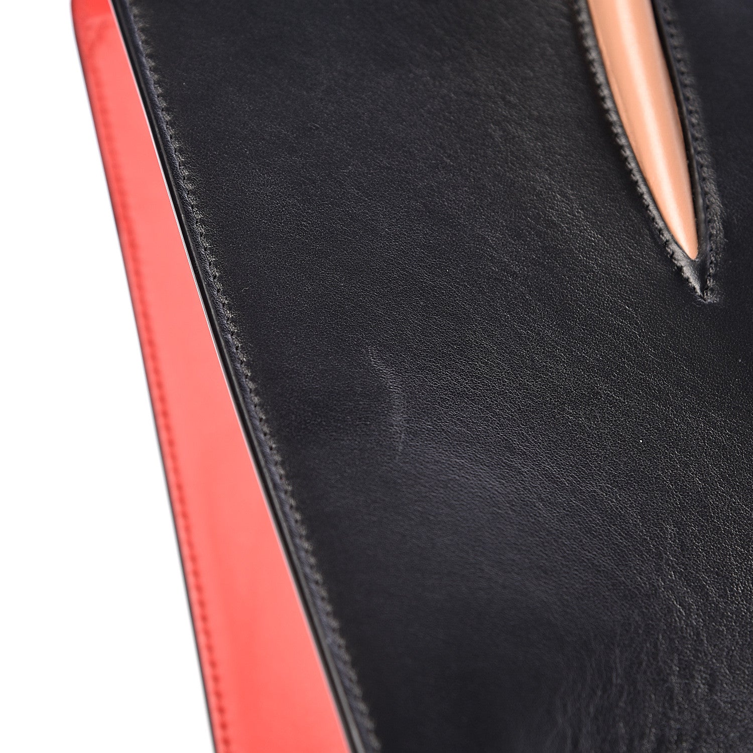 Christian Louboutin Calfskin Patent Leopard Spiked Large Paloma Black 9 of 16