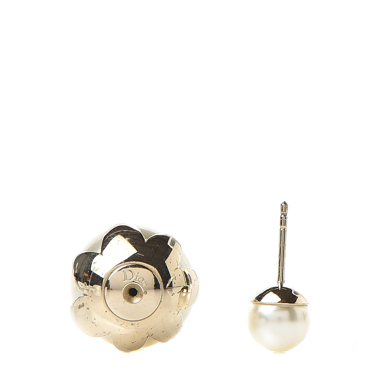 Pearl Mise En Dior Tribal Earrings Gold