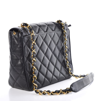 Chanel Caviar Quilted Medium Flap Shoulder Bag Black 3 of 10