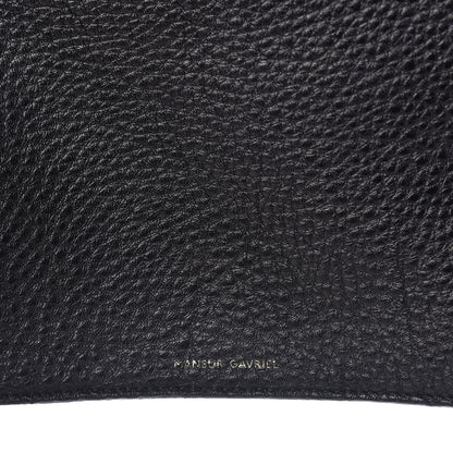 Mansur Gavriel Tumbled Calfskin Large Shopping Tote Black 8 of 9