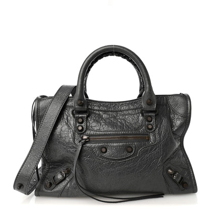 Balenciaga Agneau Arena Classic Hardware Small Le City Volcanic Rock 1 of 19