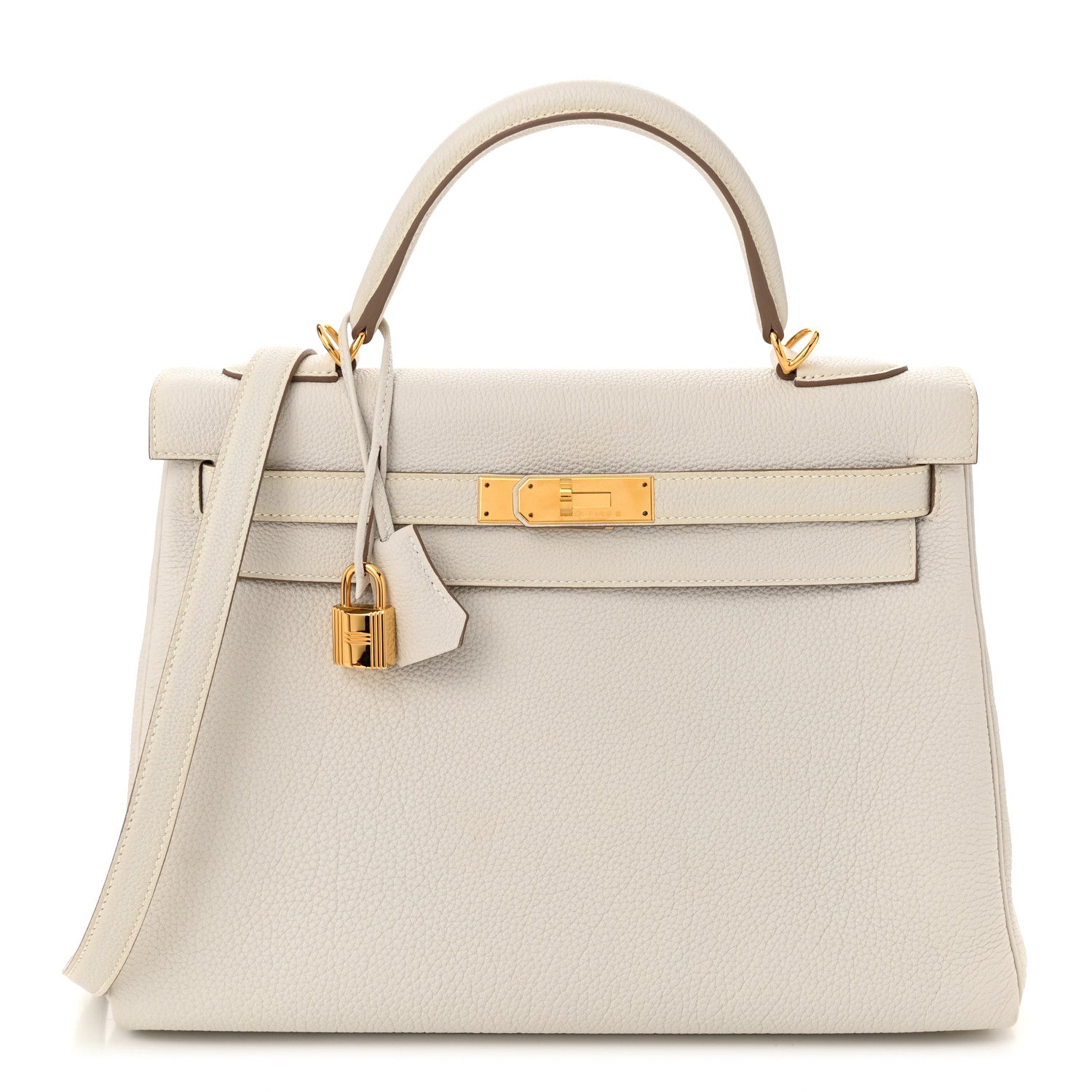 Hermes Togo Kelly Retourne 32 Gris Pale 1 of 11