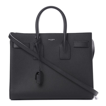 Saint Laurent Grained Calfskin Small Sac De Jour Black 1 of 11