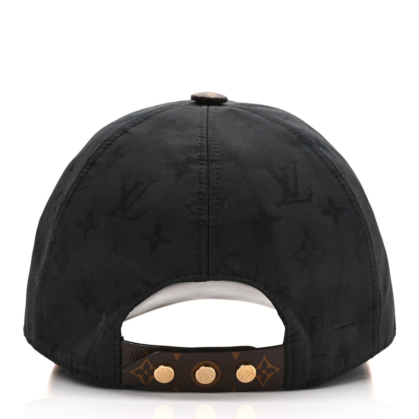 Polyester Silk Monogram LV Get Ready Cap M Black