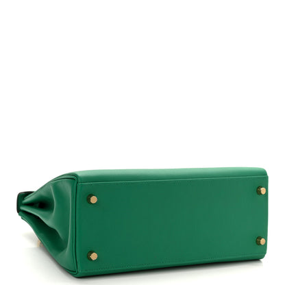 Hermes Evercolor Kelly Retourne 28 Vert Vertigo 3 of 10
