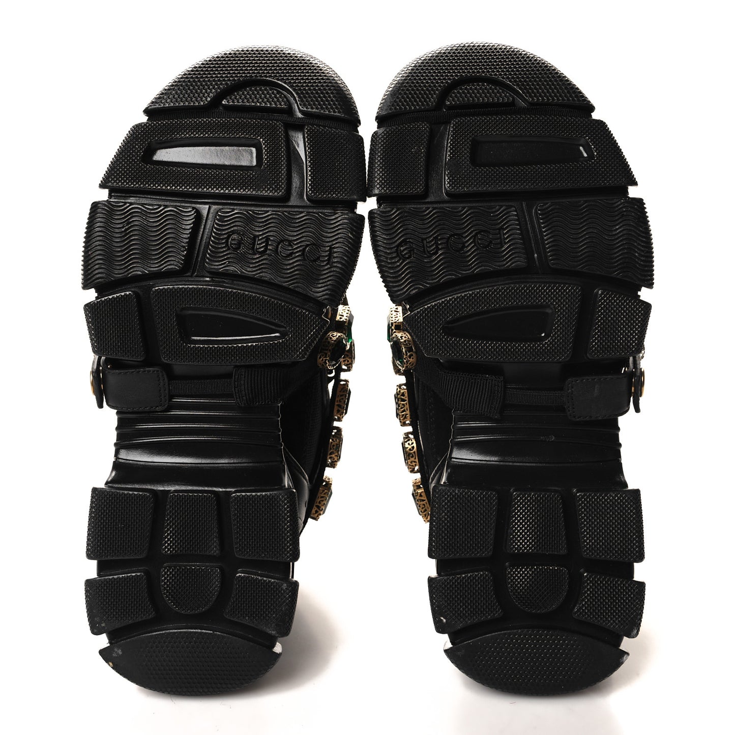 X SEGA Mesh Suede Calfskin Removable Crystals Womens Flashtrek Sneakers 37 Black Silver