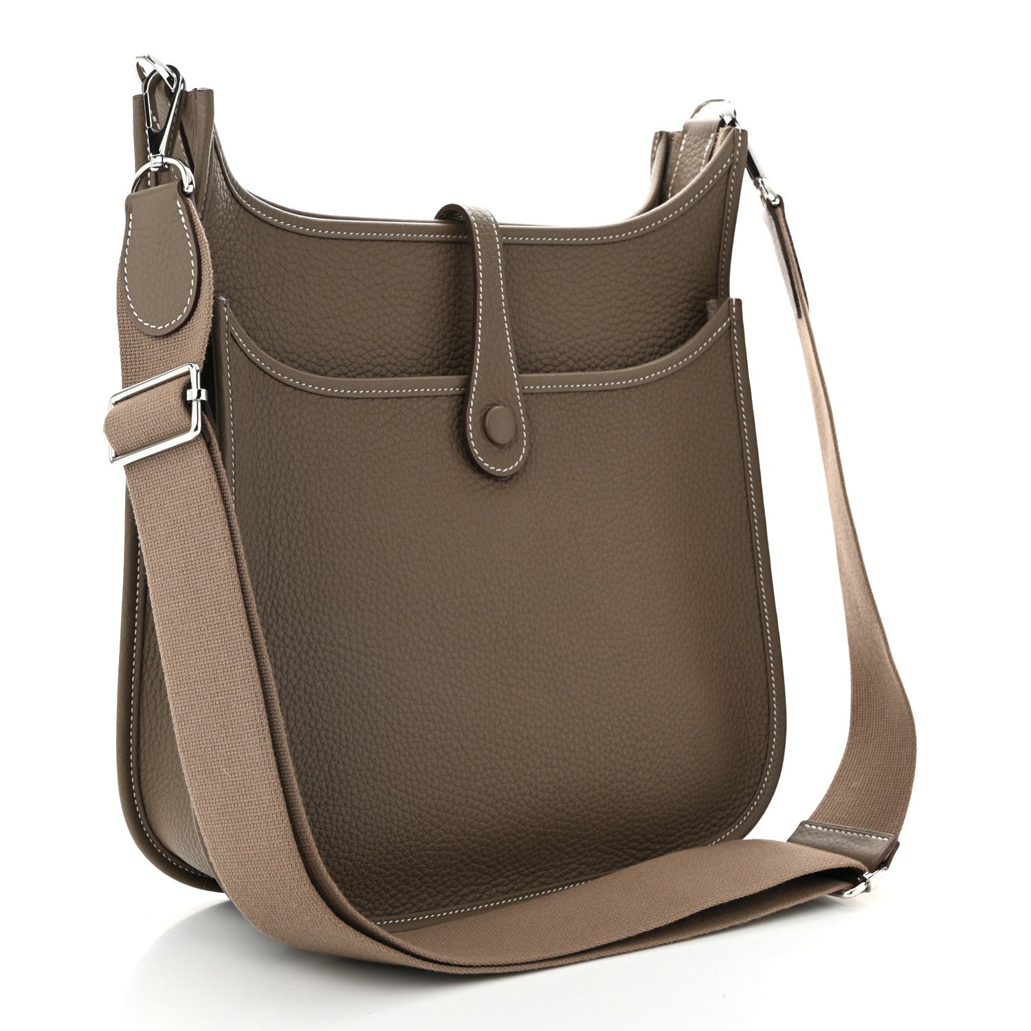 Hermes Taurillon Clemence EVELYNE III PM Etoupe 3 of 11
