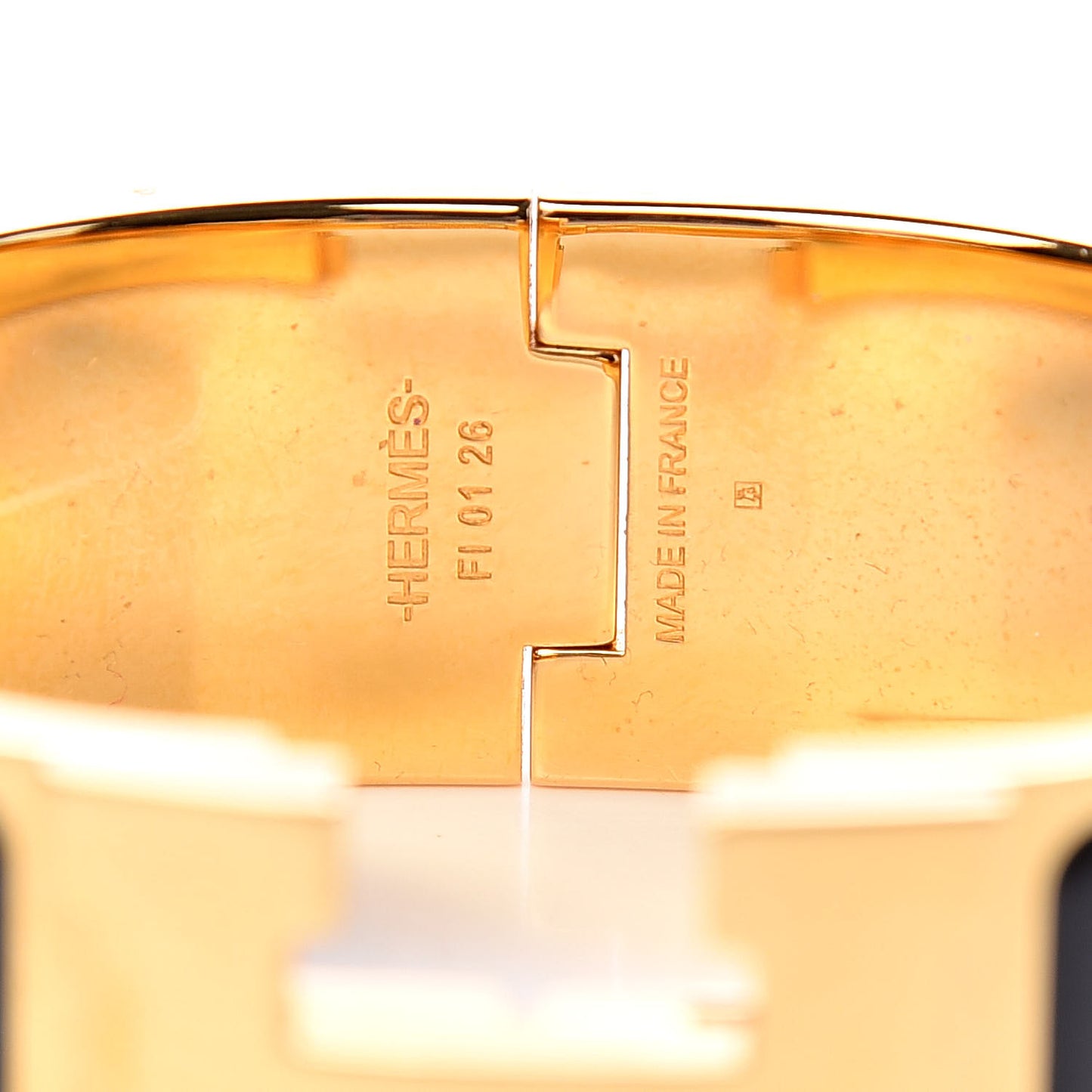 Enamel Wide Clic Clac H Bracelet PM Black