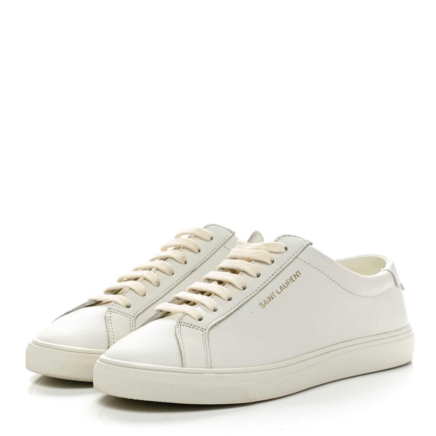 Calfskin Andy Low Top Sneakers 36.5 Blanc Optique