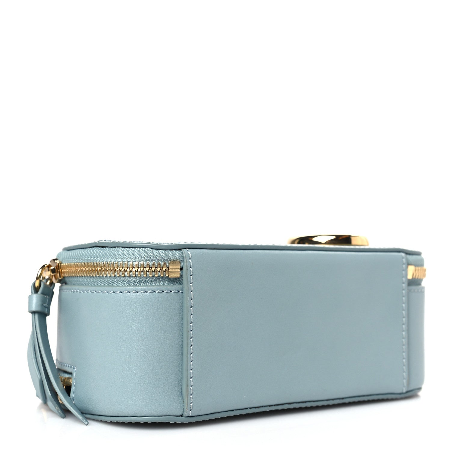 Chloe Shiny Calfskin Mini Vanity C Bag Faded Blue 4 of 9