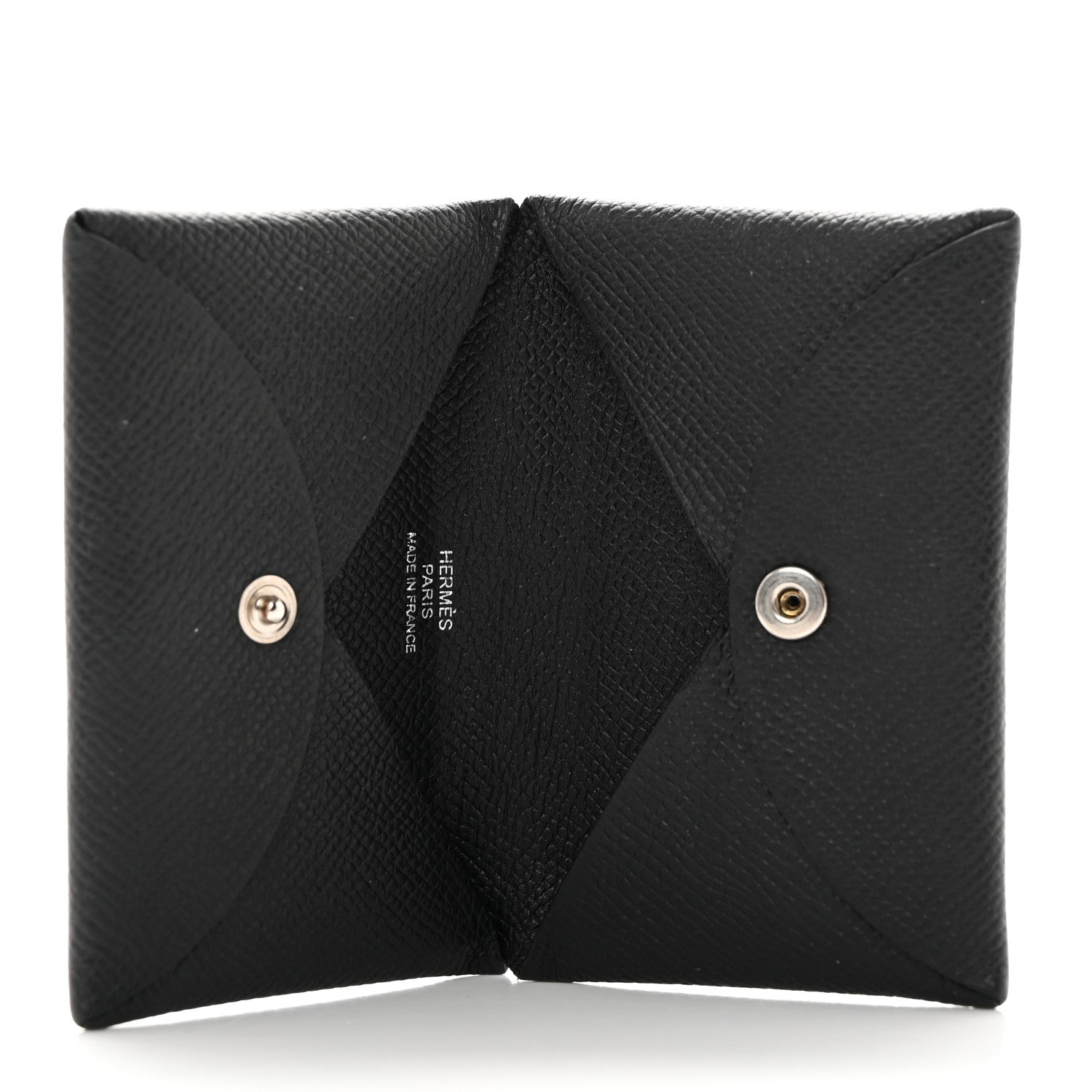 Hermes Epsom Calvi Card Case Black 7 of 8