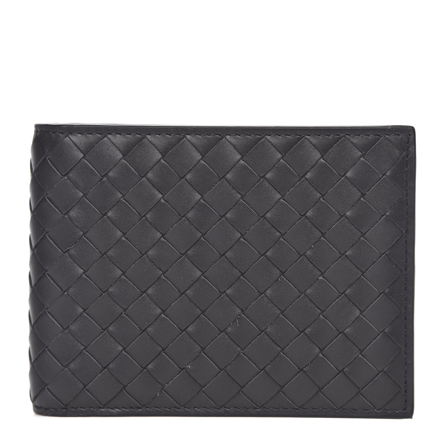 Bottega Veneta Nappa Intrecciato Bi-Fold Wallet Black 1 of 8