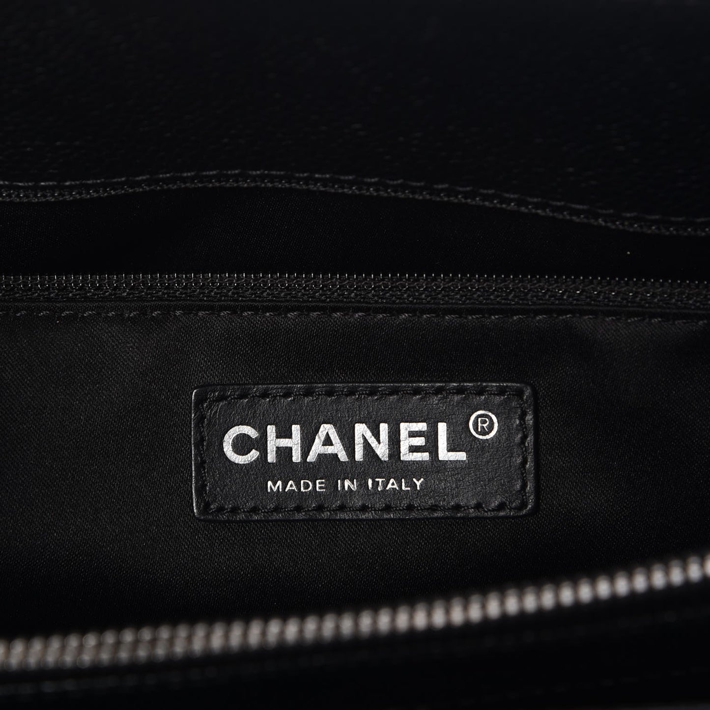 Caviar Quilted Grand Shopping Tote GST Black