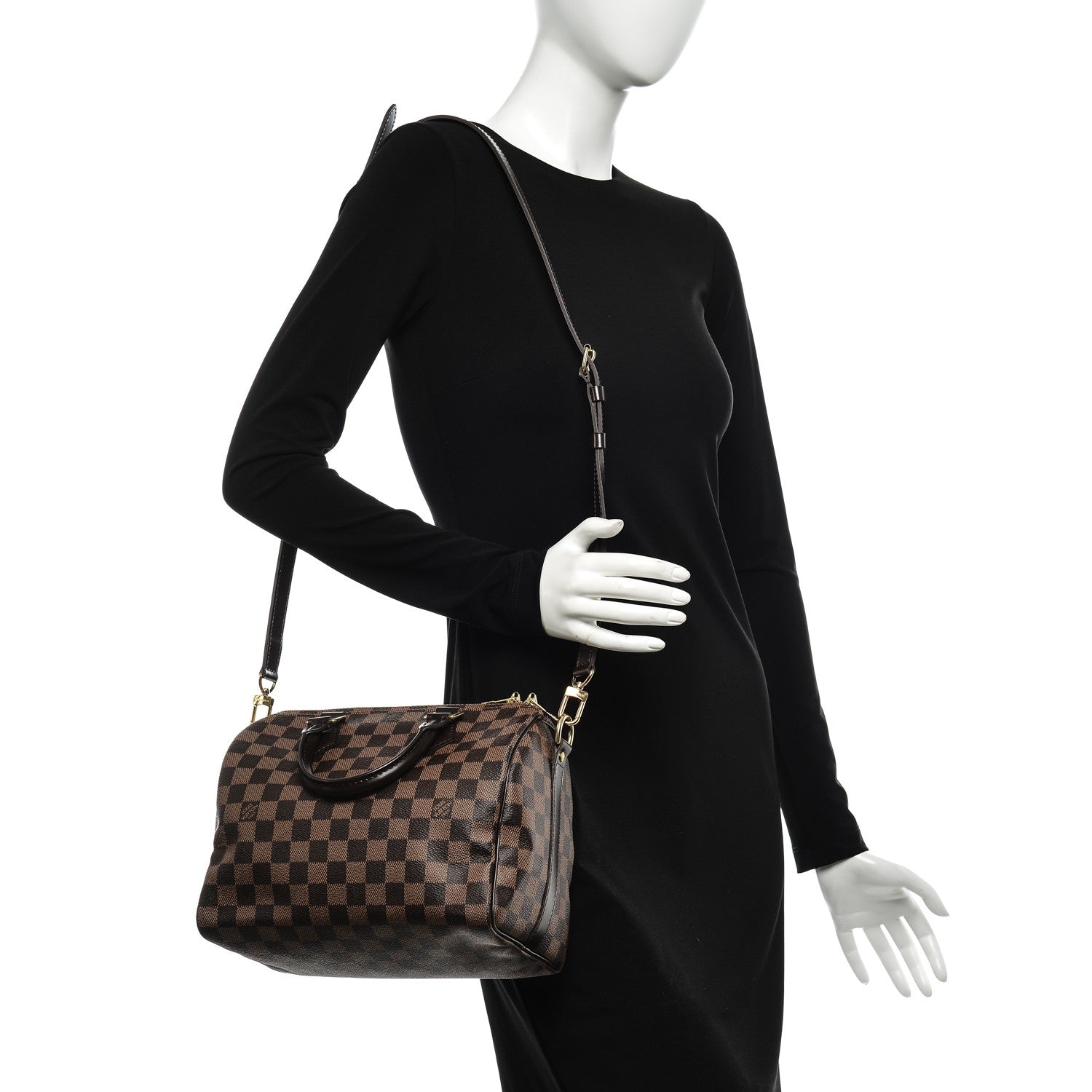 Louis Vuitton Damier Ebene Speedy Bandouliere 25 2 of 7