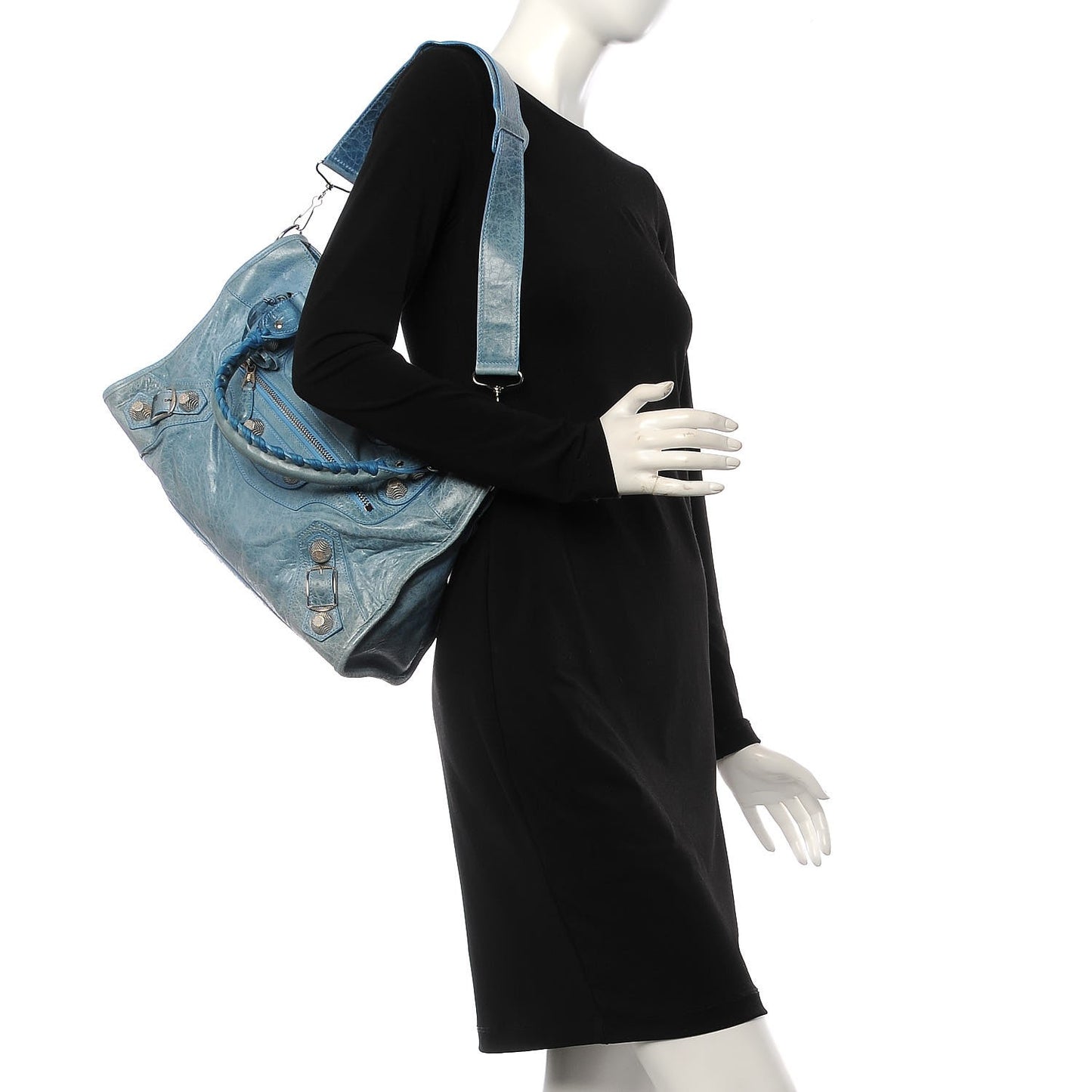 Agneau Giant 21 Silver Hardware City Turquoise