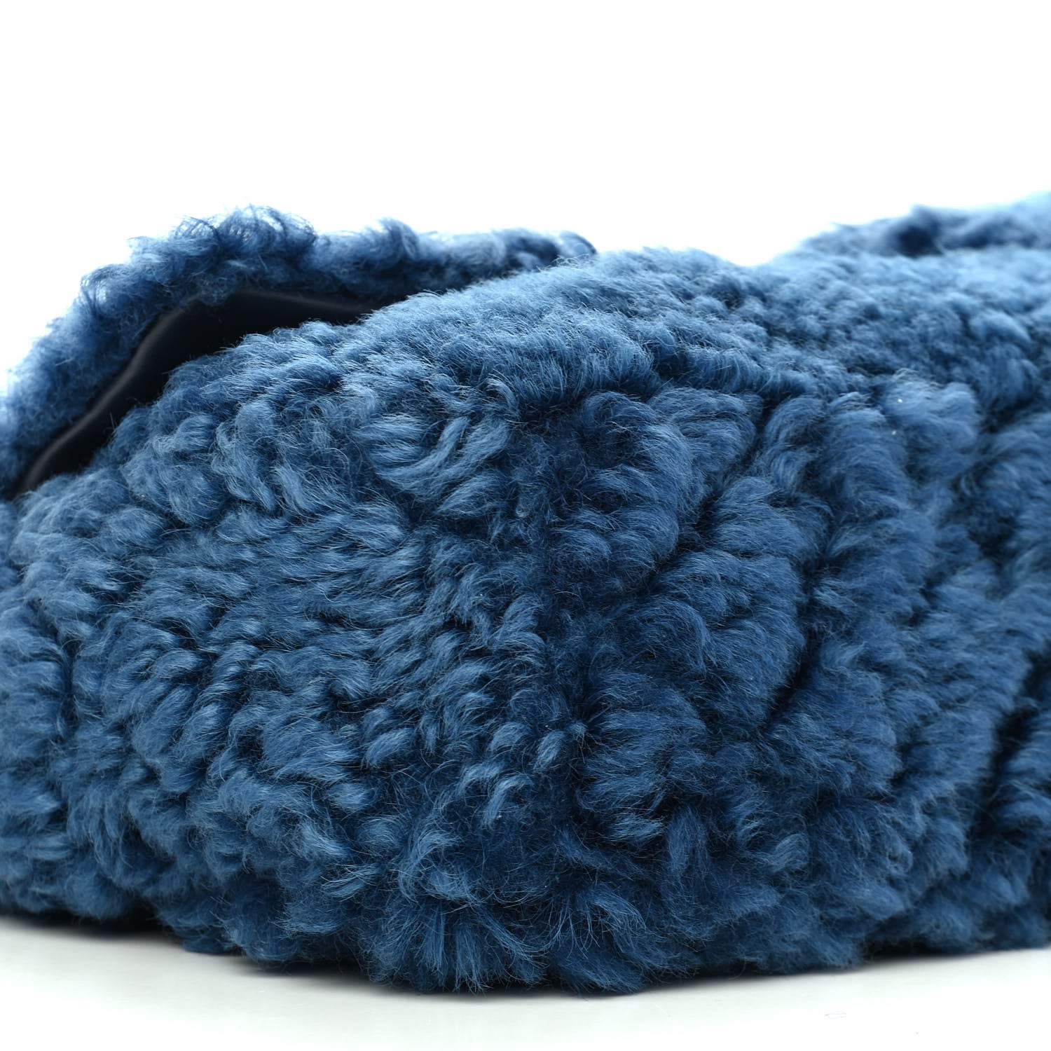 Chanel Shearling Sheepskin Large Chanel 19 Flap Blue 8 of 9