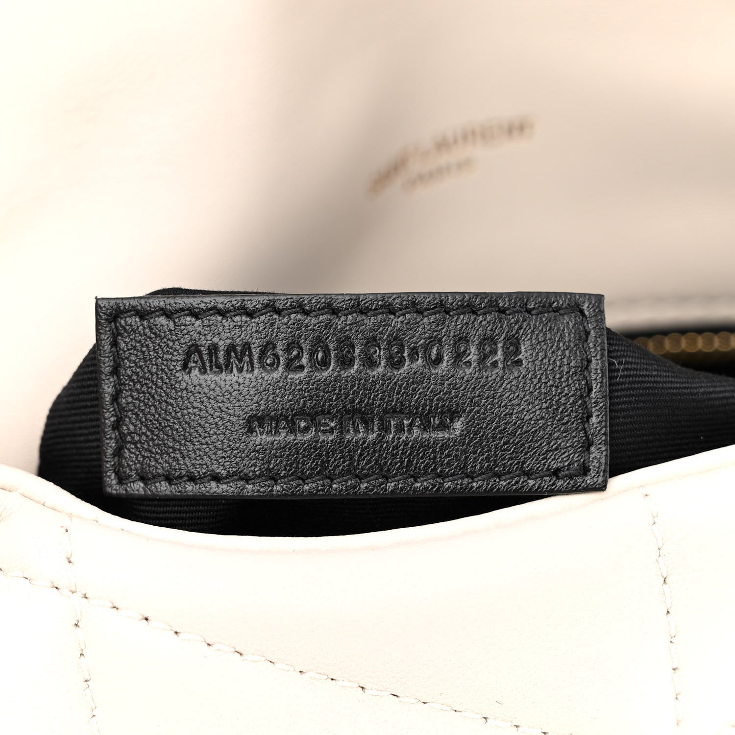 Saint Laurent Lambskin Quilted Toy Loulou Puffer Monogram Chain Satchel Blanc Vintage 7 of 11