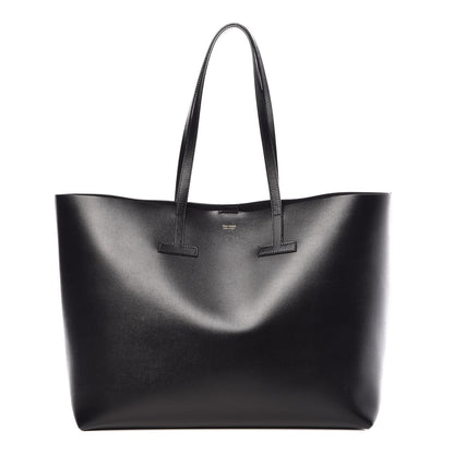 Tom Ford Grained Calfskin Large T Tote Black 1 of 8