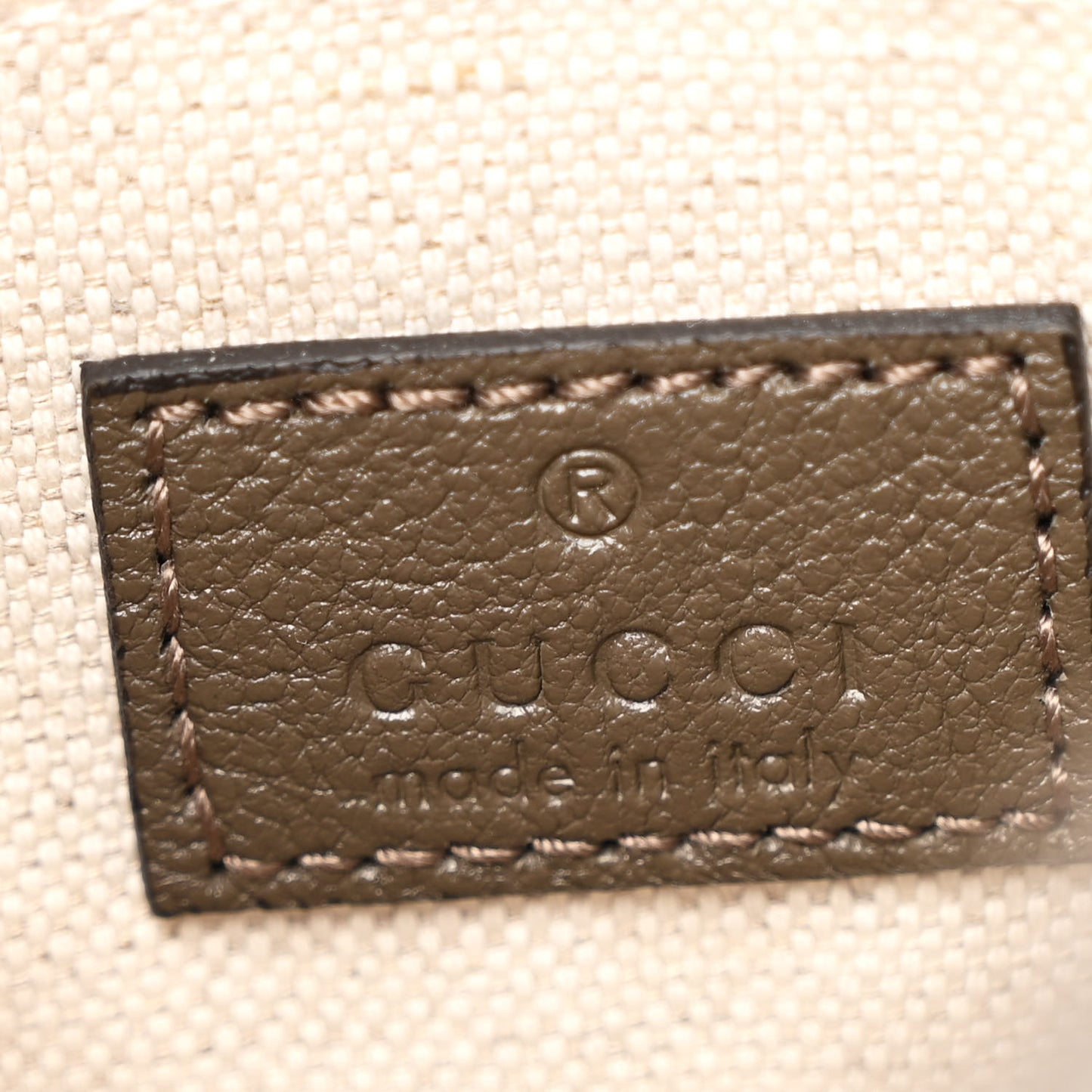 Sakai Be Green Calfskin Diagonal Stitched Small Blondie Shoulder Bag Craclet Brown