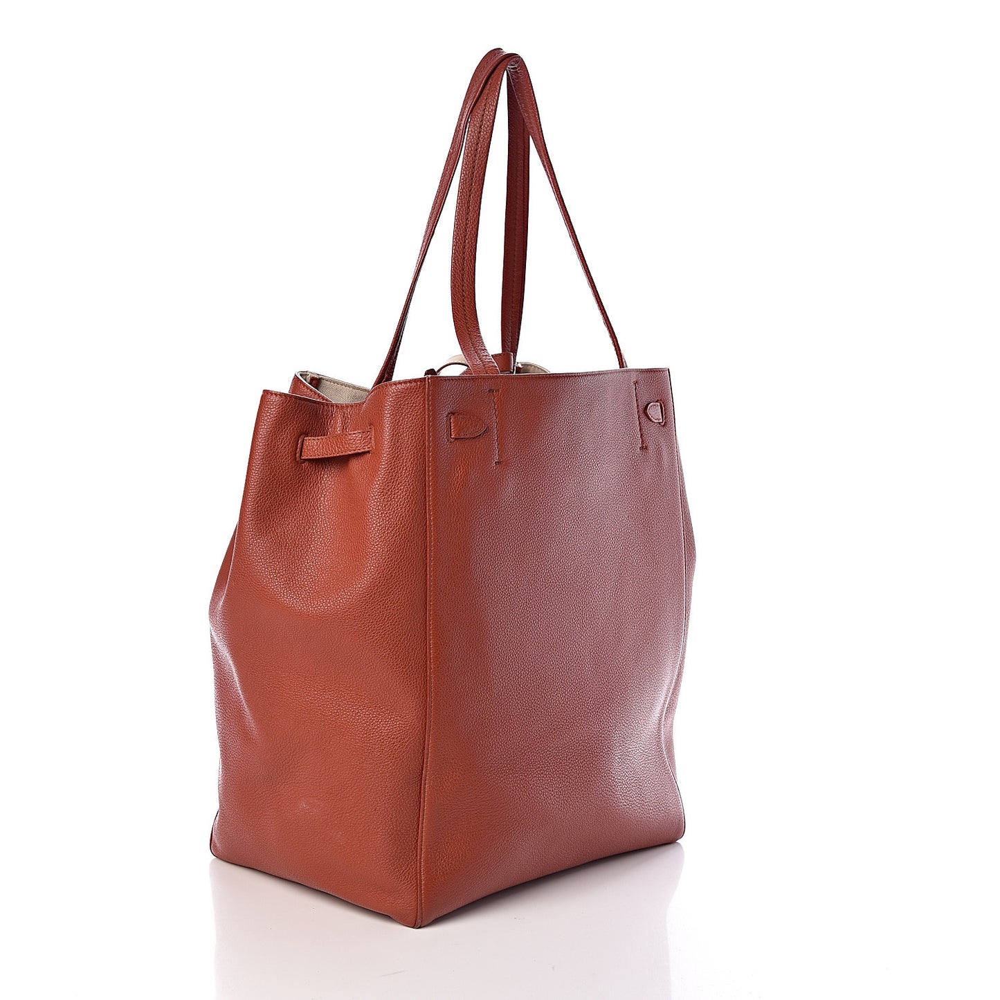 Soft Grained Calfskin Medium Cabas Phantom Brick