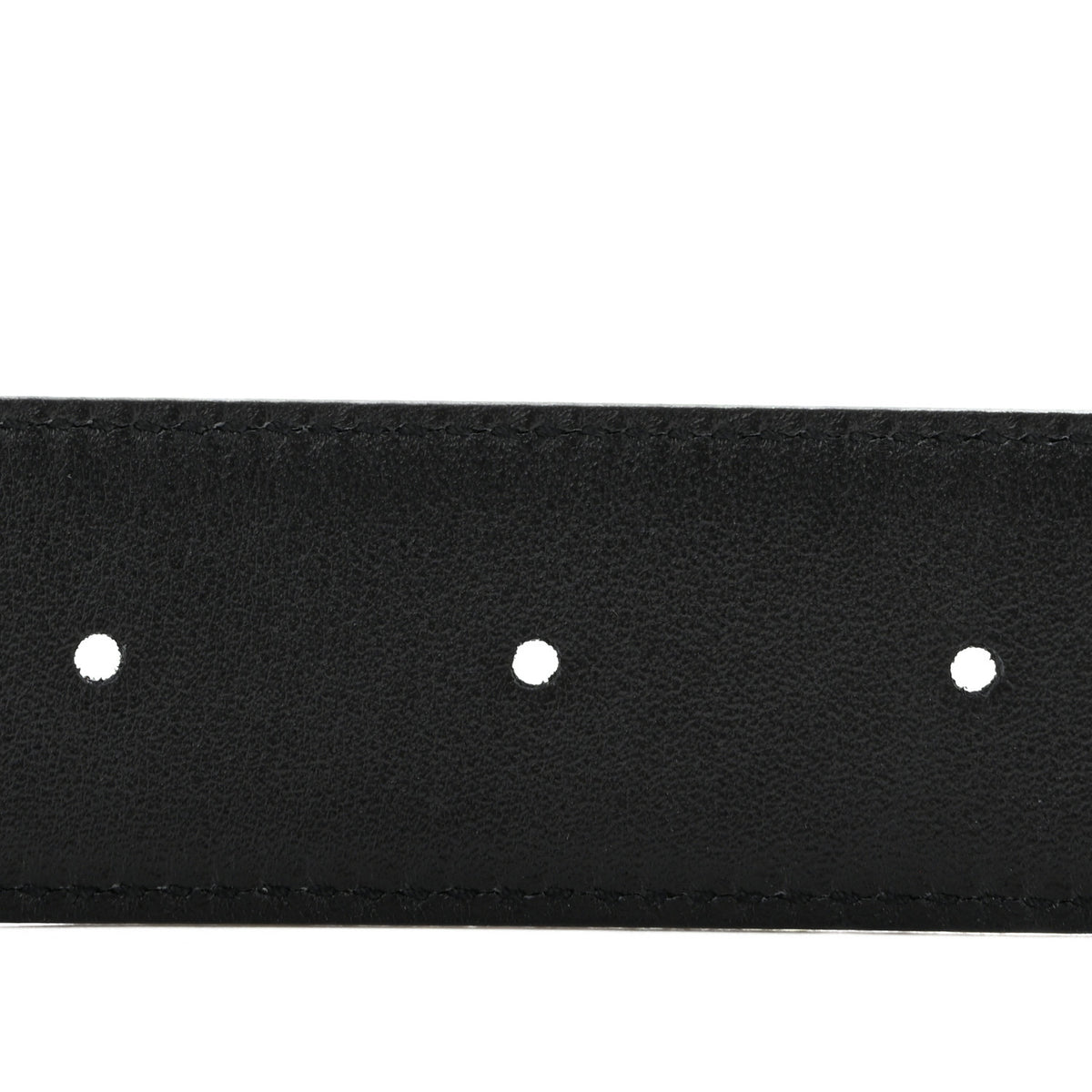 Saint Laurent Calfskin Crocodile Embossed Square Buckle Belt 90 36 Black 4 of 7