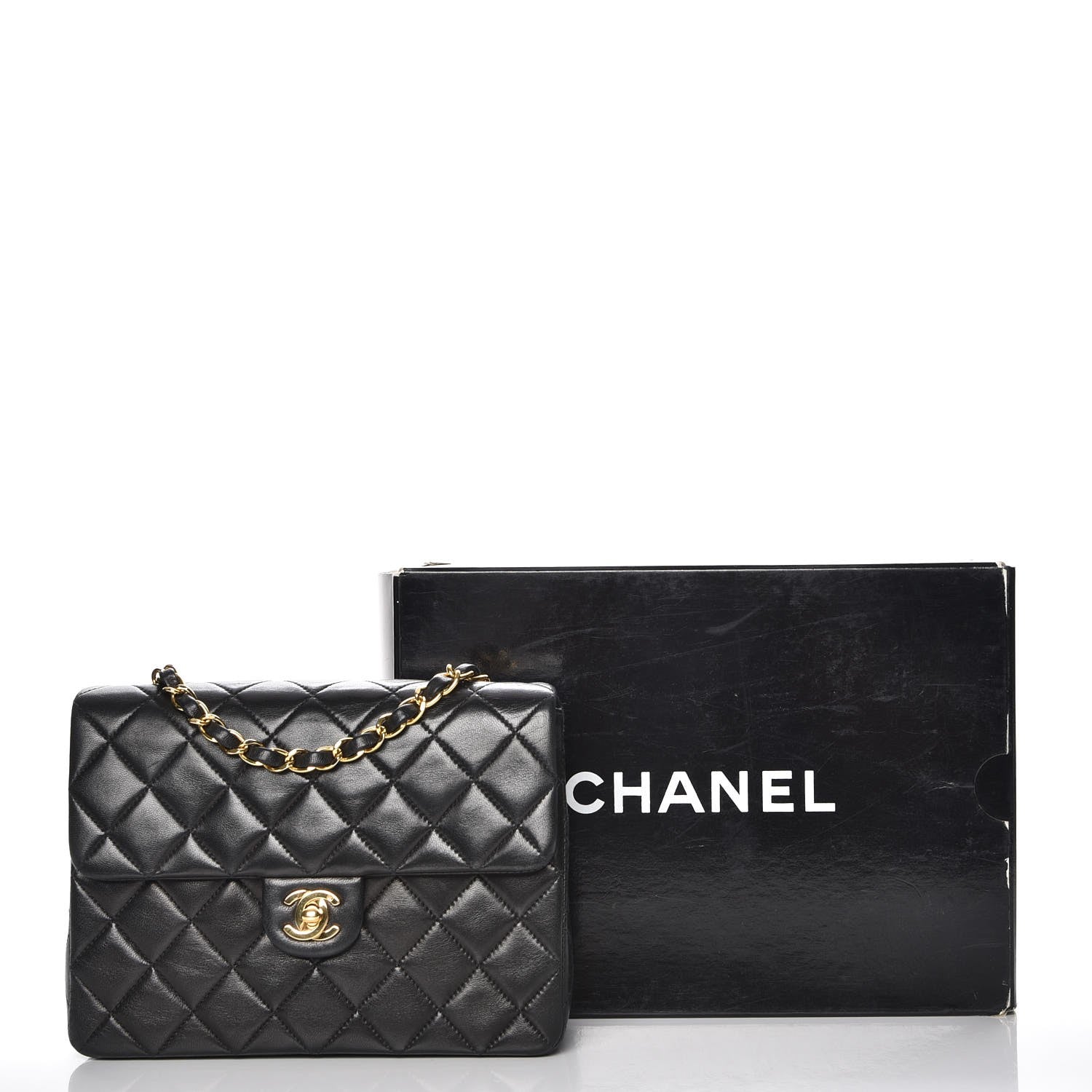Chanel Lambskin Quilted Small Flap Black 9 of 9