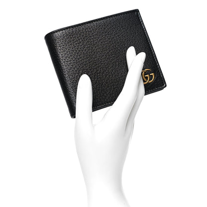 Gucci Textured Calfskin GG Marmont Bi-Fold Coin Wallet Black 2 of 10