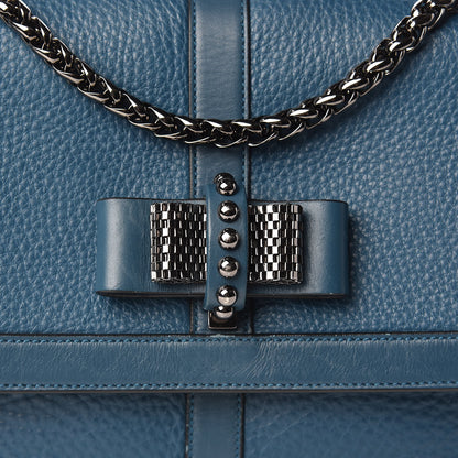 Christian Louboutin Calfskin Sweet Charity Shoulder Bag Blue 8 of 17