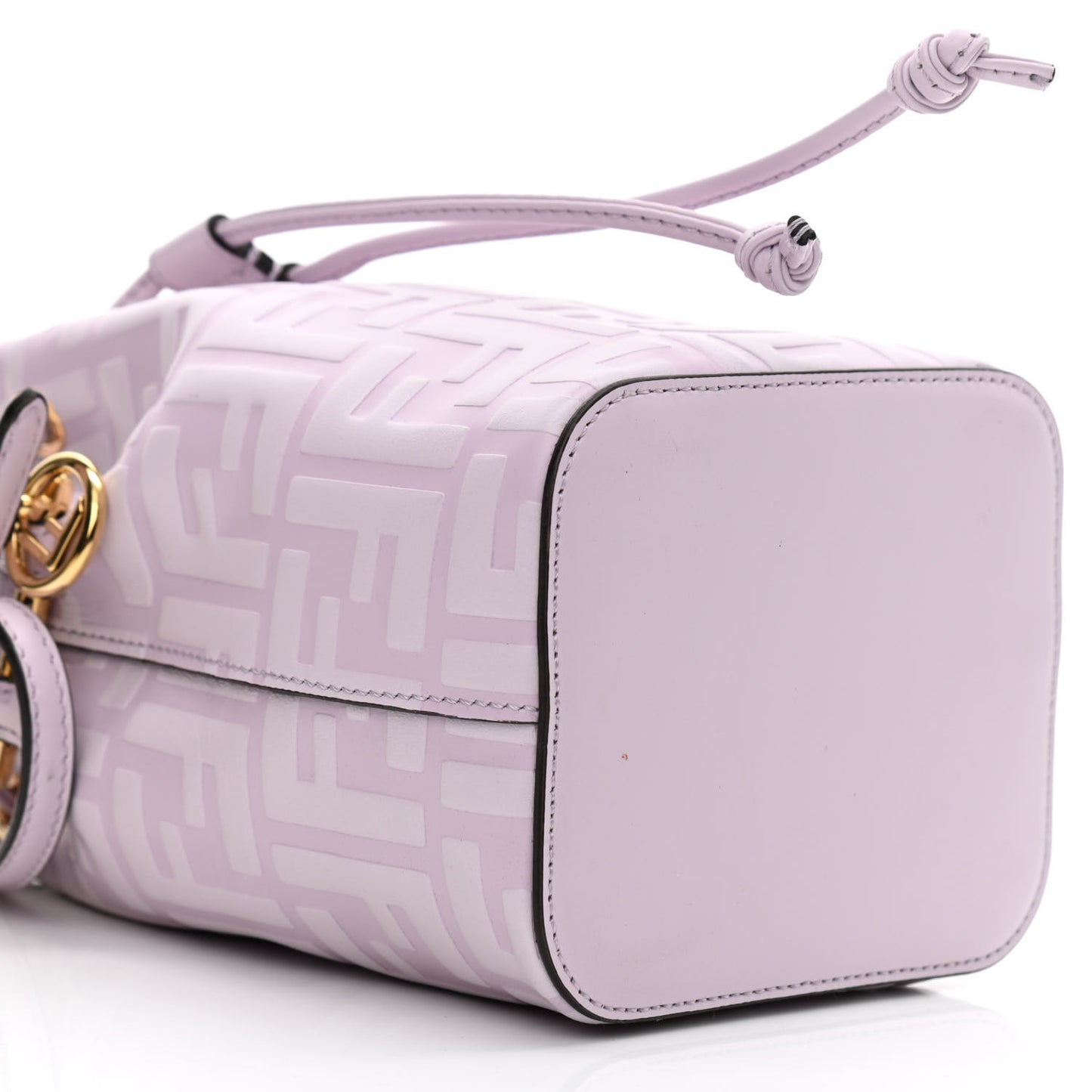 Vitello Termosport F is Fendi FF 1974 Embossed Mini Mon Tresor Bucket Bag Anemone