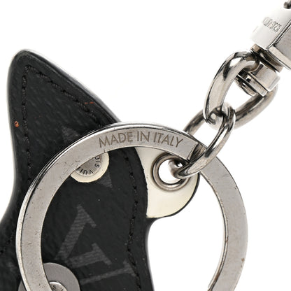 Louis Vuitton Calfskin Monogram Eclipse Rat Bag Charm Key Holder 3 of 6