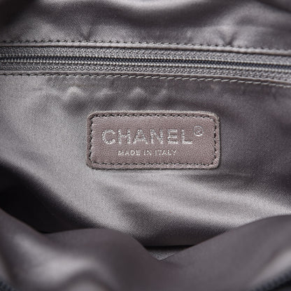 Chanel Lambskin Quilted Hidden Chain Bowler Black 6 of 14