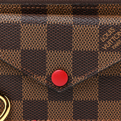 Louis Vuitton Damier Ebene Recto Verso Card Holder Red 7 of 10