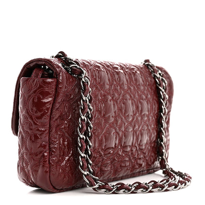 Chanel Vinyl Rock In Moscow Single Flap Dark Red 3 of 11