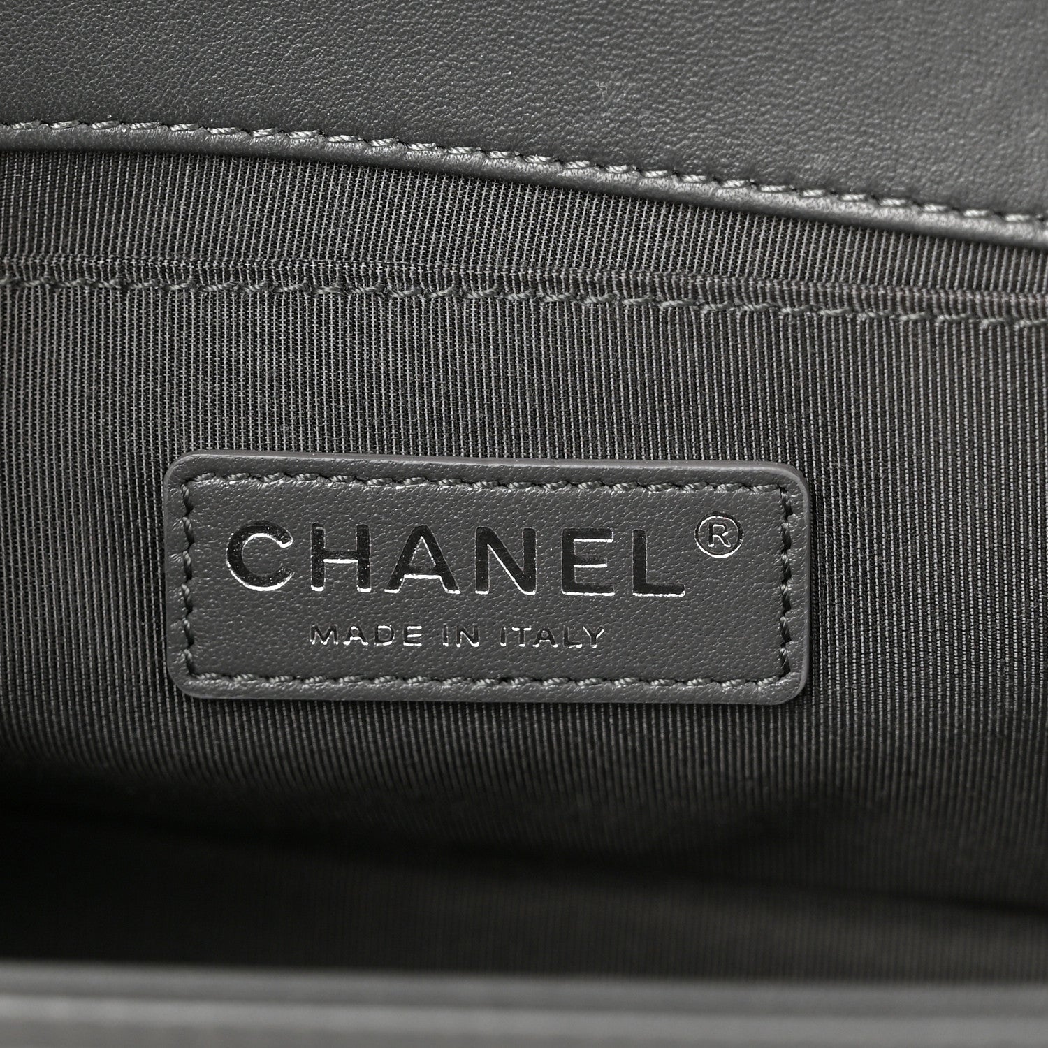 Chanel Lambskin Quilted Medium Boy Flap Dark Grey 4 of 8