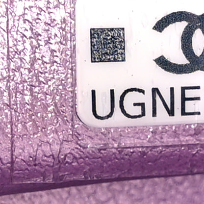 Chanel Metallic Calfskin Quilted Slim Vanity With Chain Pink 6 of 10