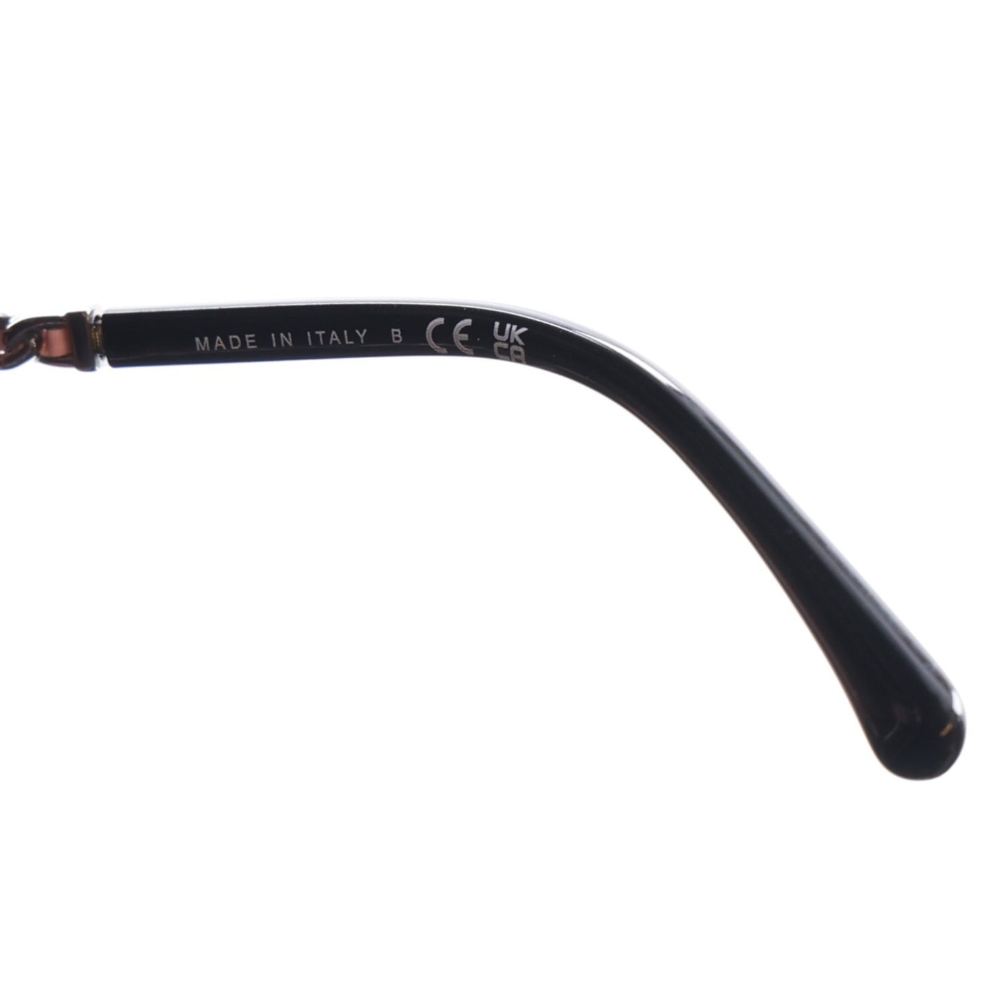 Acetate Metal Lambskin Square Chain Sunglasses 5210-Q-A Black Pink