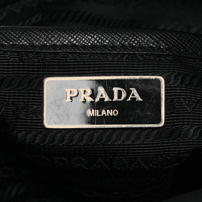 Prada Nylon New Vela Studded Messenger Bag Black 8 of 16