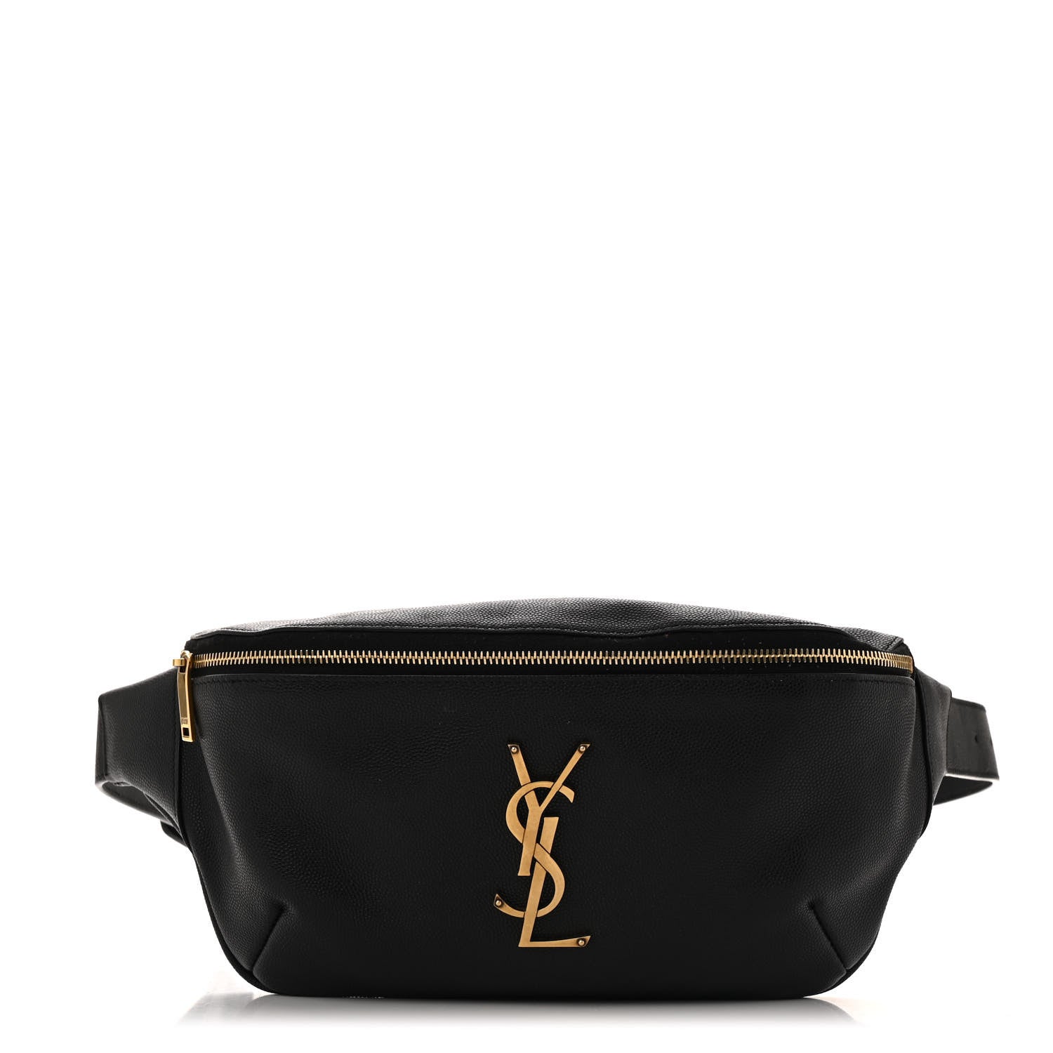 Saint Laurent Grain De Poudre Monogram Belt Bag Black 1 of 13