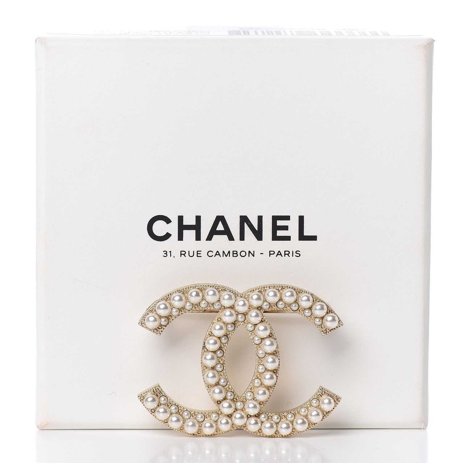 Chanel Pearl CC Brooch Gold 5 of 5