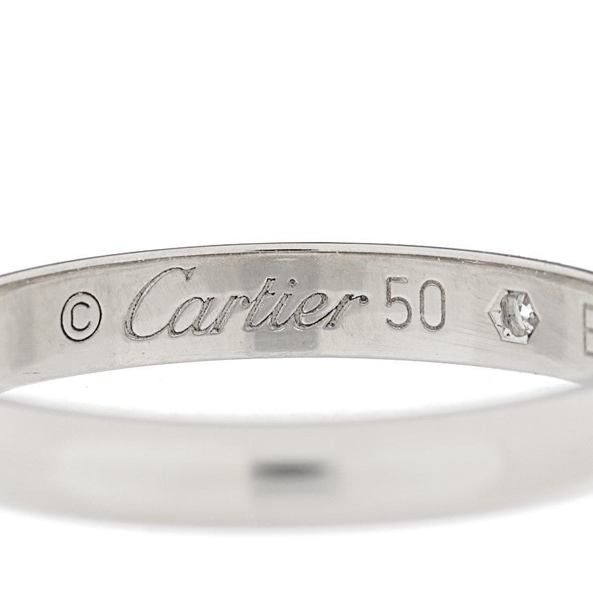Platinum Diamond 2.6mm 1895 Wedding Band Ring 50 5.25