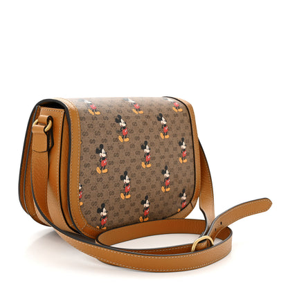 Gucci X DISNEY Mini Vintage GG Supreme Monogram Mickey Mouse Small Flap Messenger Bag Beige Vintage Sun Oil 3 of 11