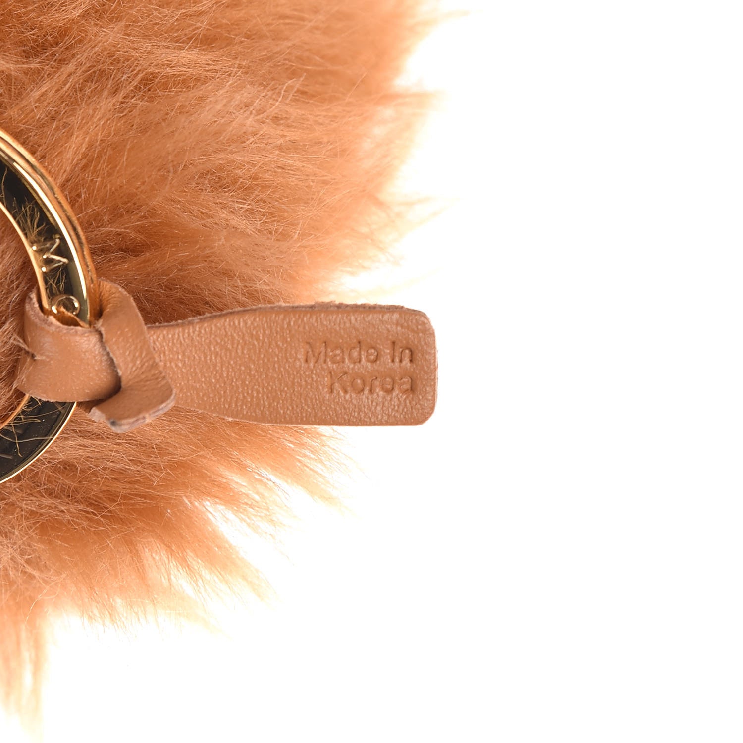 MCM Visetos Lion Key Ring Bag Charm Cognac 4 of 5