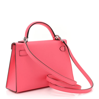 Hermes Epsom Mini Kelly Sellier 20 Rose Azalee 2 of 7