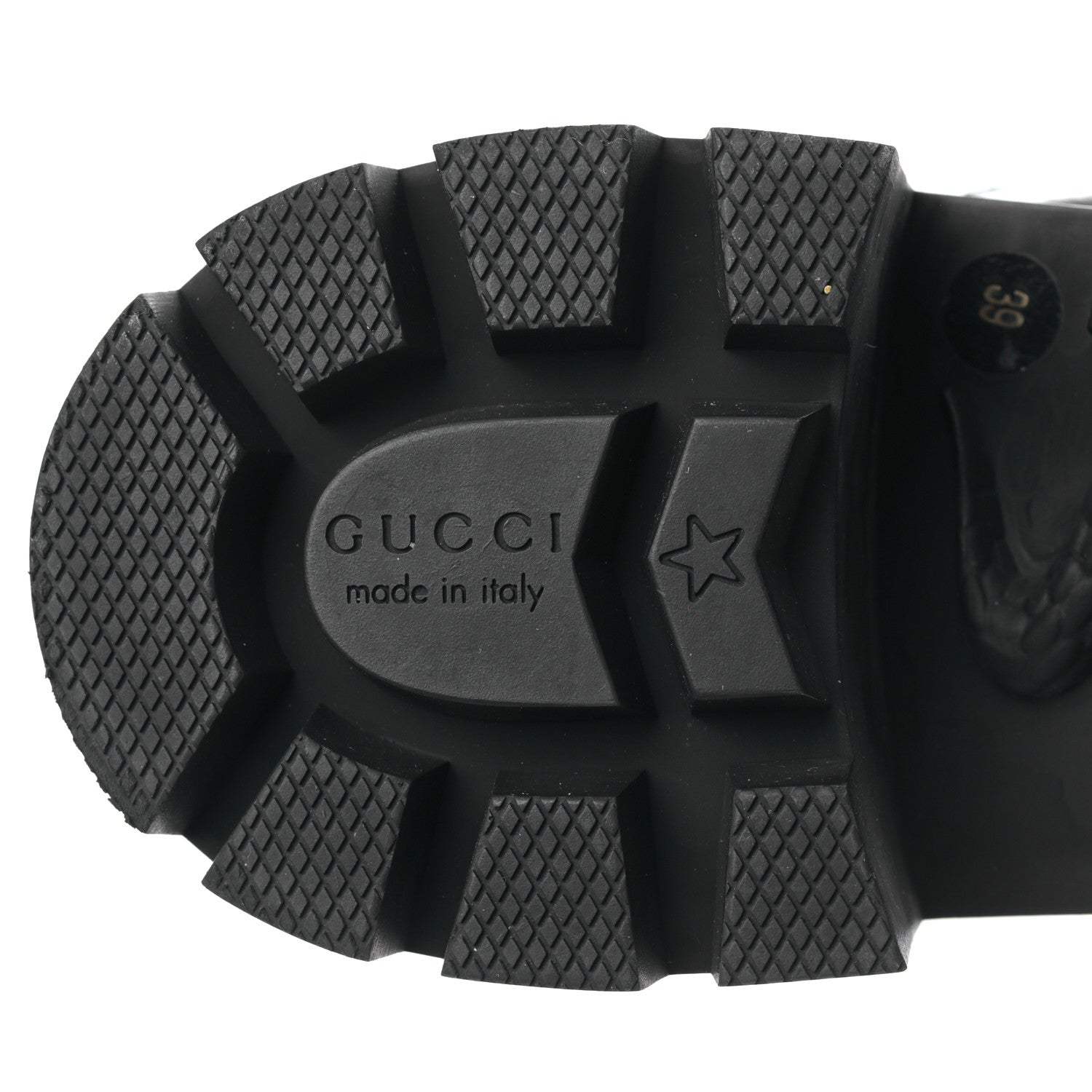 Gucci Calfskin Crystal GG Trip Chelsea Ankle Boots 39 Black 6 of 8