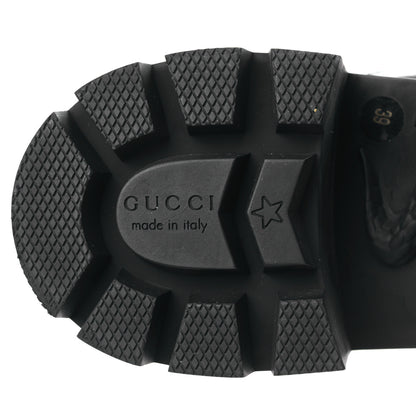 Gucci Calfskin Crystal GG Trip Chelsea Ankle Boots 39 Black 6 of 8