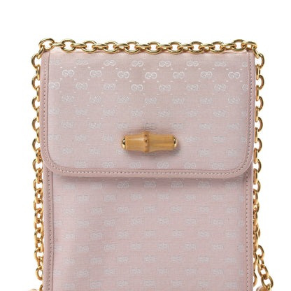 Gucci Monogram Bamboo Chain Shoulder Bag Light Pink 8 of 14