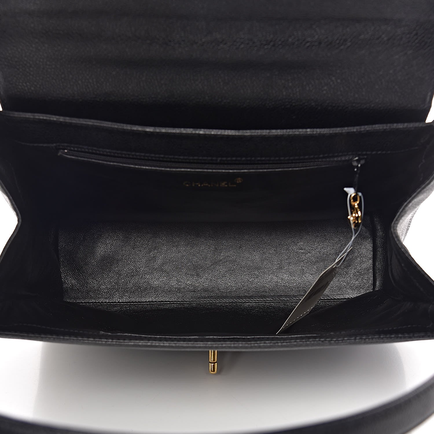 Chanel Caviar Top Handle Flap Black 5 of 12