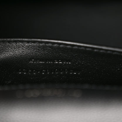 Saint Laurent Grain De Poudre Textured Mixed Matelasse Triquilt Medium Monogram Monochrome Satchel Black 7 of 11