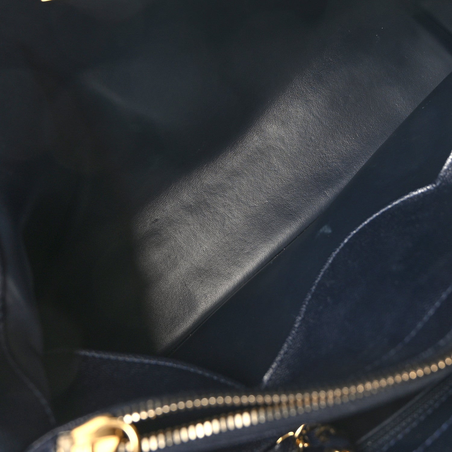 Chanel Caviar Quilted Small Shopping Tote Navy Blue 9 of 19