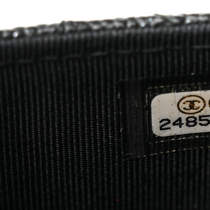 Chanel Iridescent Caviar Quilted Flap Card Holder Wallet Black 7 of 7